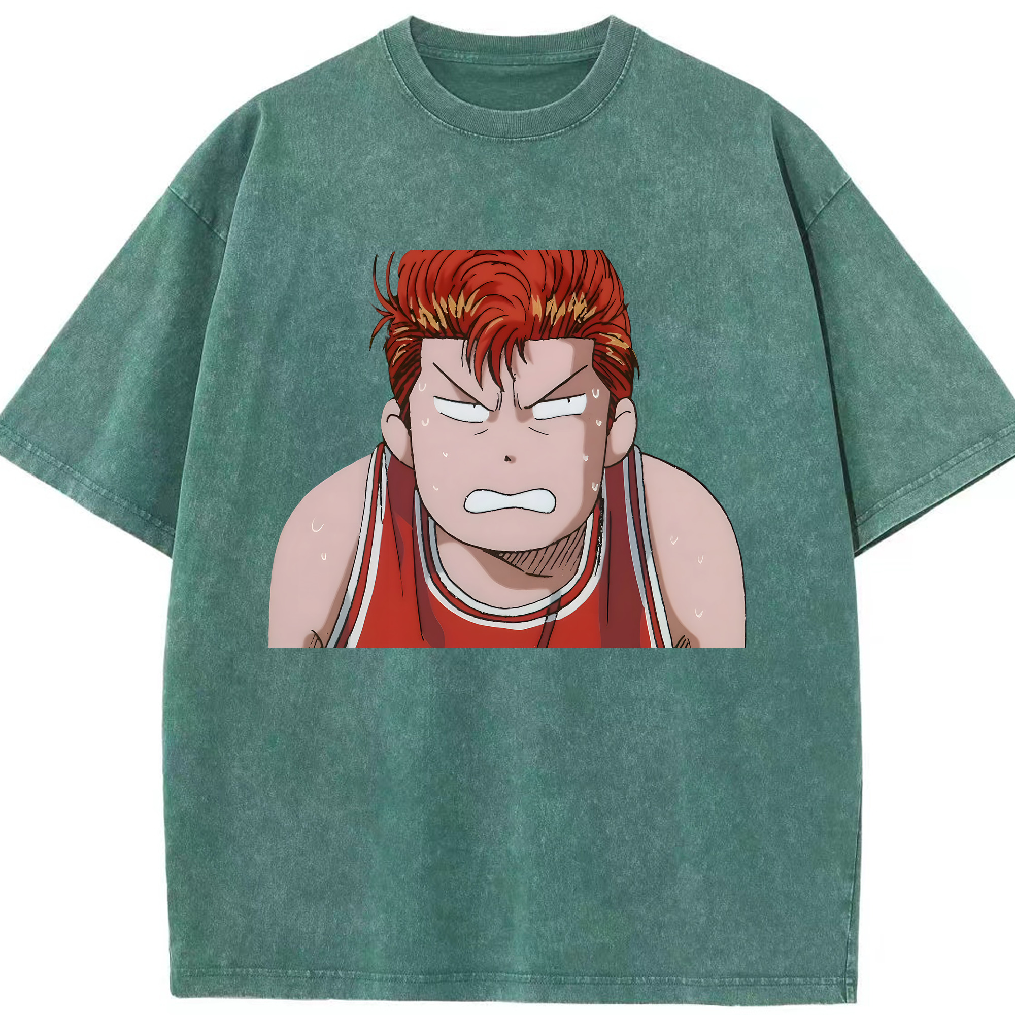 （画像用） SLAM DUNK／スラムダンク 綿100% ヴィンテージ風 半袖Tシャツ（フロントプリント）